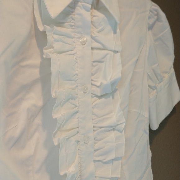 My Michelle | Ruffle Front Blouse - Picture 3 of 6